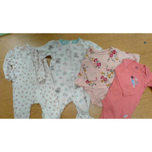 Girls, 0-3 mo, long sleeve mixed lot, Gap, Old Navy